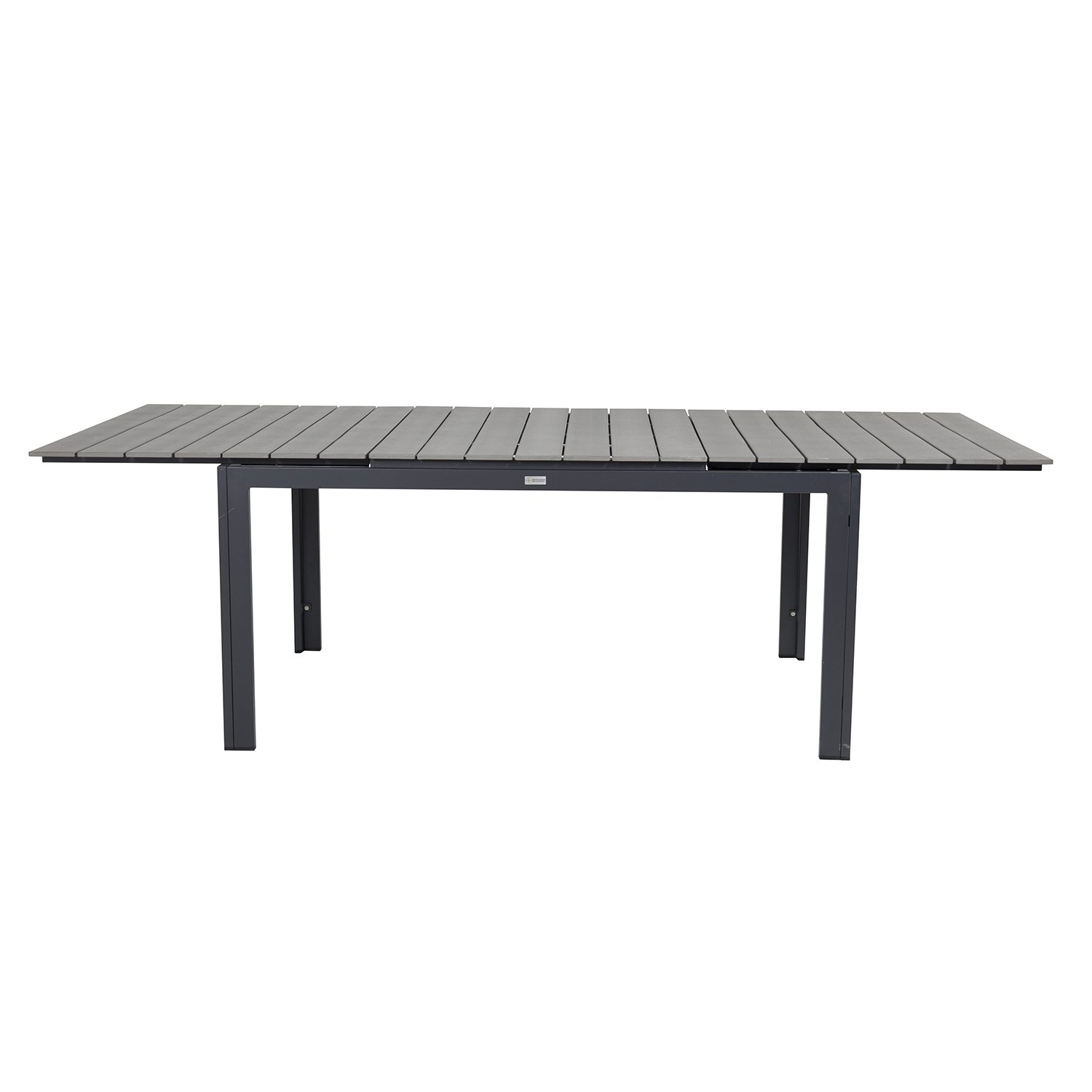 Venture Design Rektangulær Levels Havebord M. Udtræk - Grå, Sort Aluminium Havemøbler