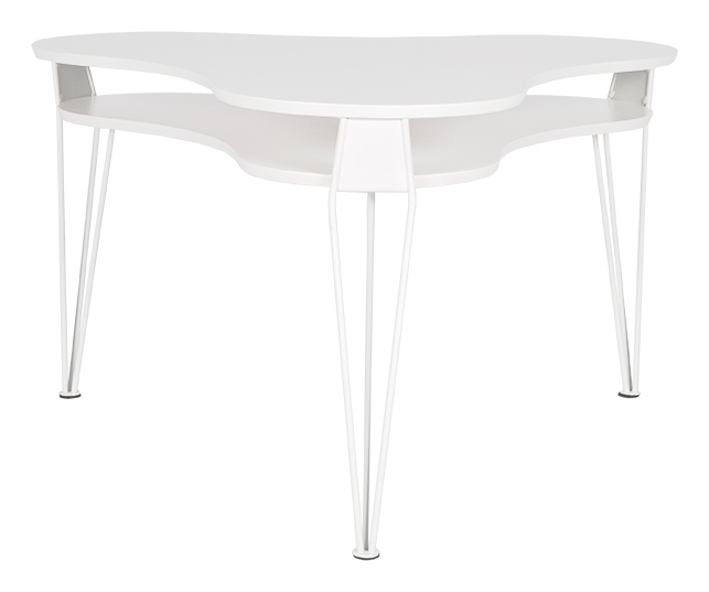 Rge Ester Sofabord - Hvid Mdf Træ, Asymmetrisk, (52X82X88Cm) Dagligstue