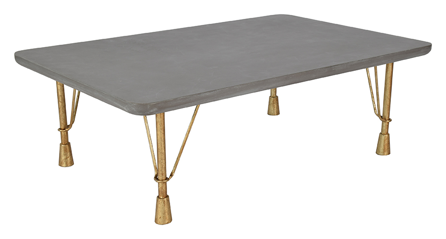 Rge Rge Lova Sofabord - Grå Mdf Træ, Rektangulær, (40X80X122Cm) Dagligstue