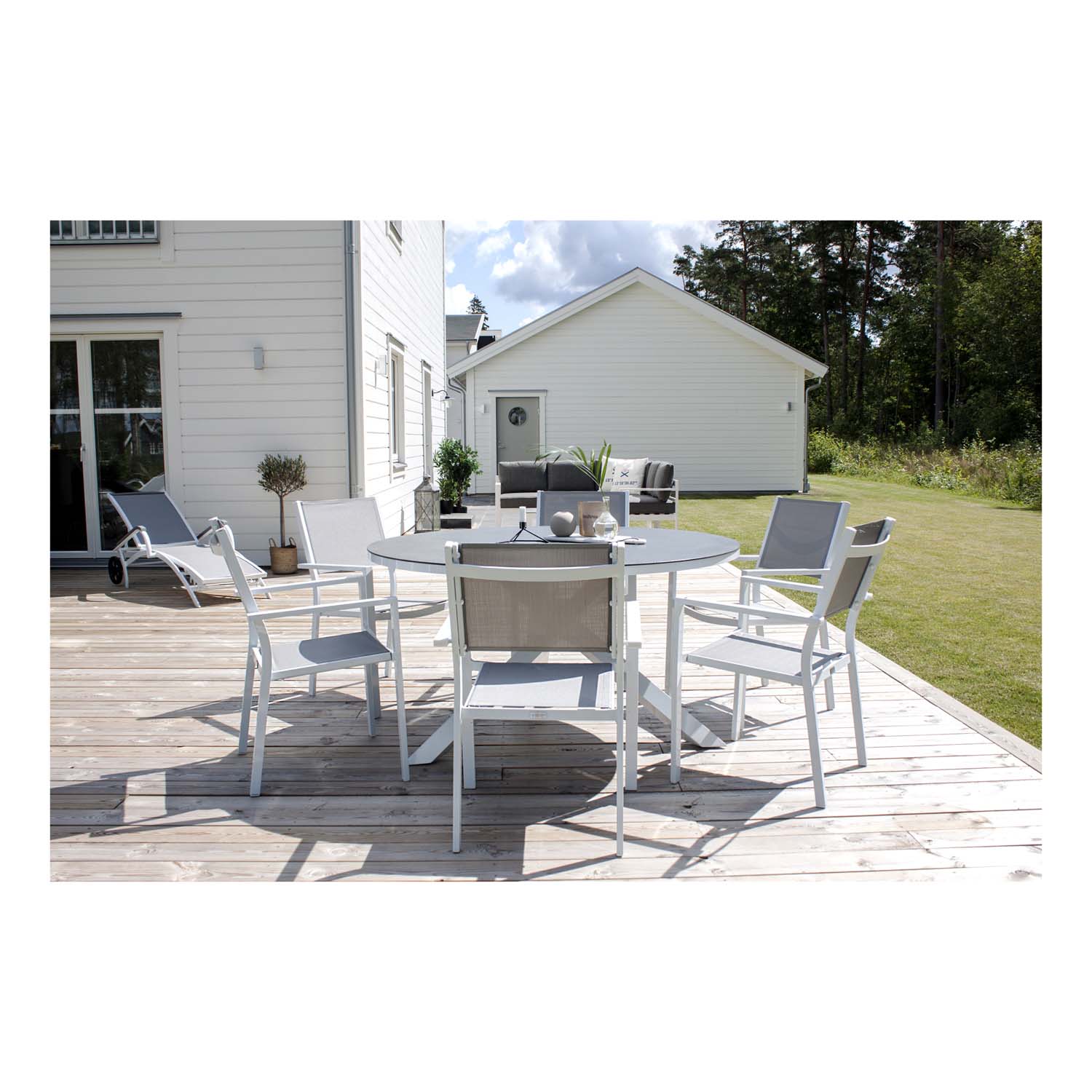 Bloomingville Gavin Sidebord - Multifarvet/Sort Terrazzo/Jern, Rektangulær (51X26)