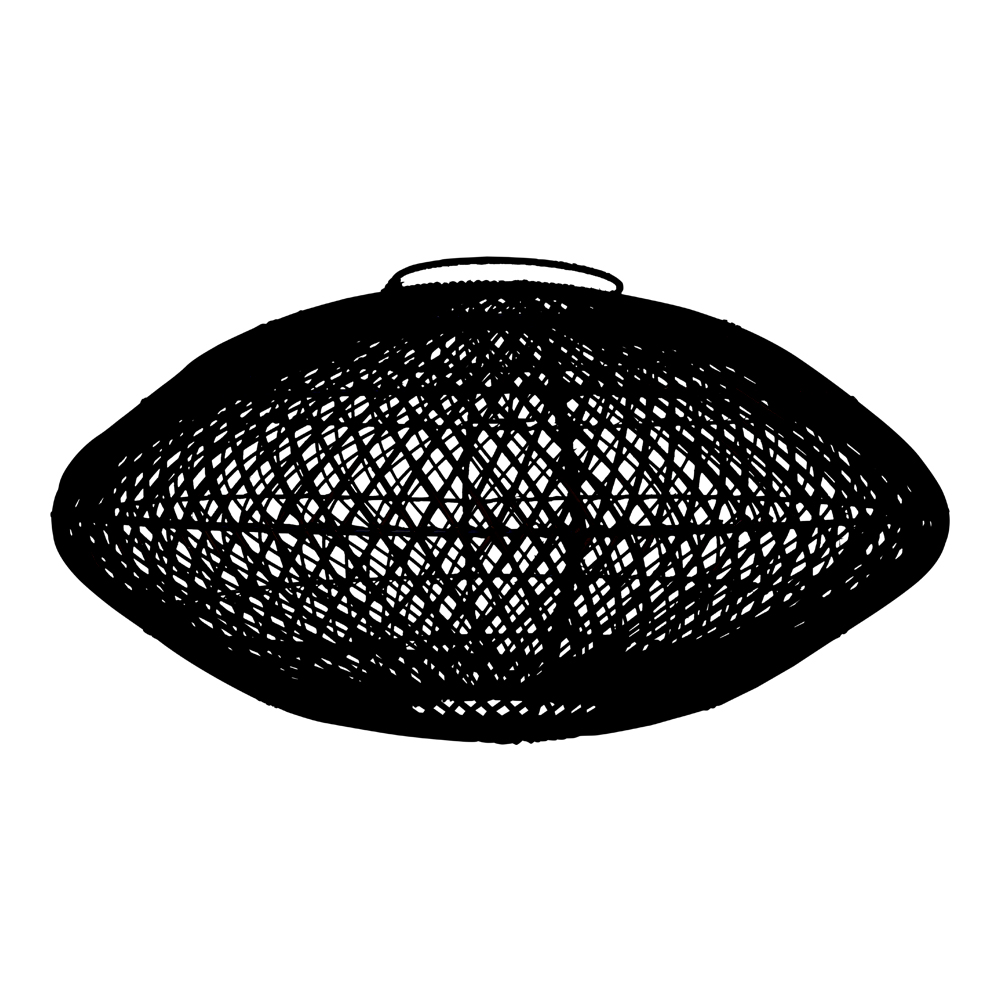 House Nordic Algarve Loftlampe - Sort Rattan Belysning