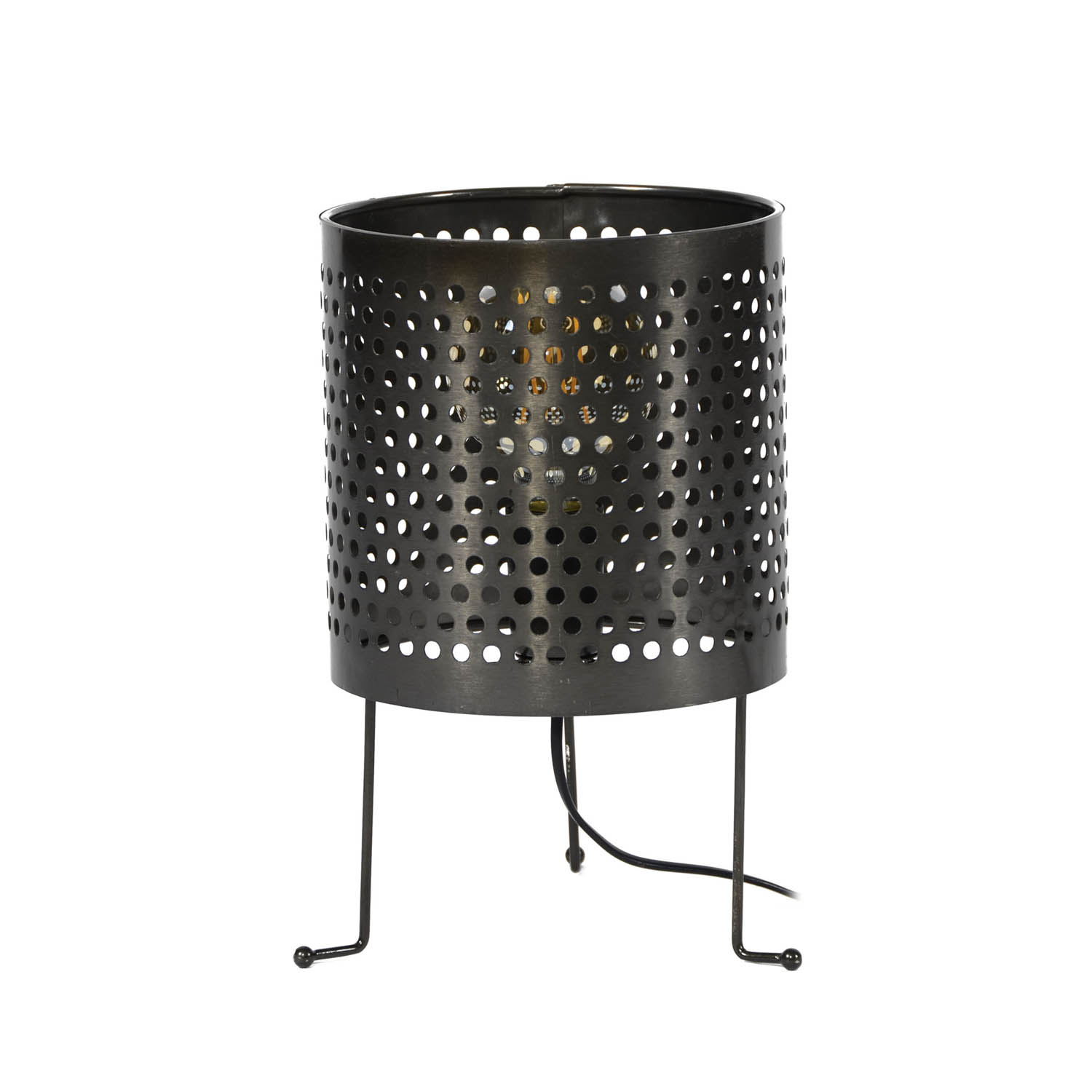 Furbo Furbo Rund Bordlampe - Sort Nikkel Metal (Ø22) Belysning