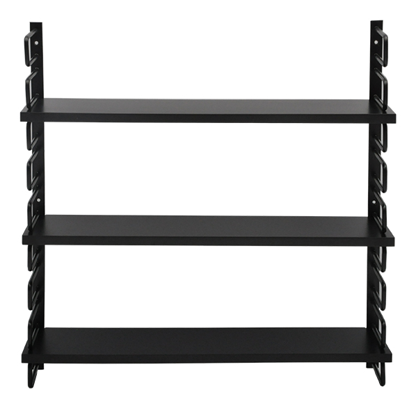 Rge Ester Vægreol - Sort Metal Og Mdf Træ, (60X58Cm)