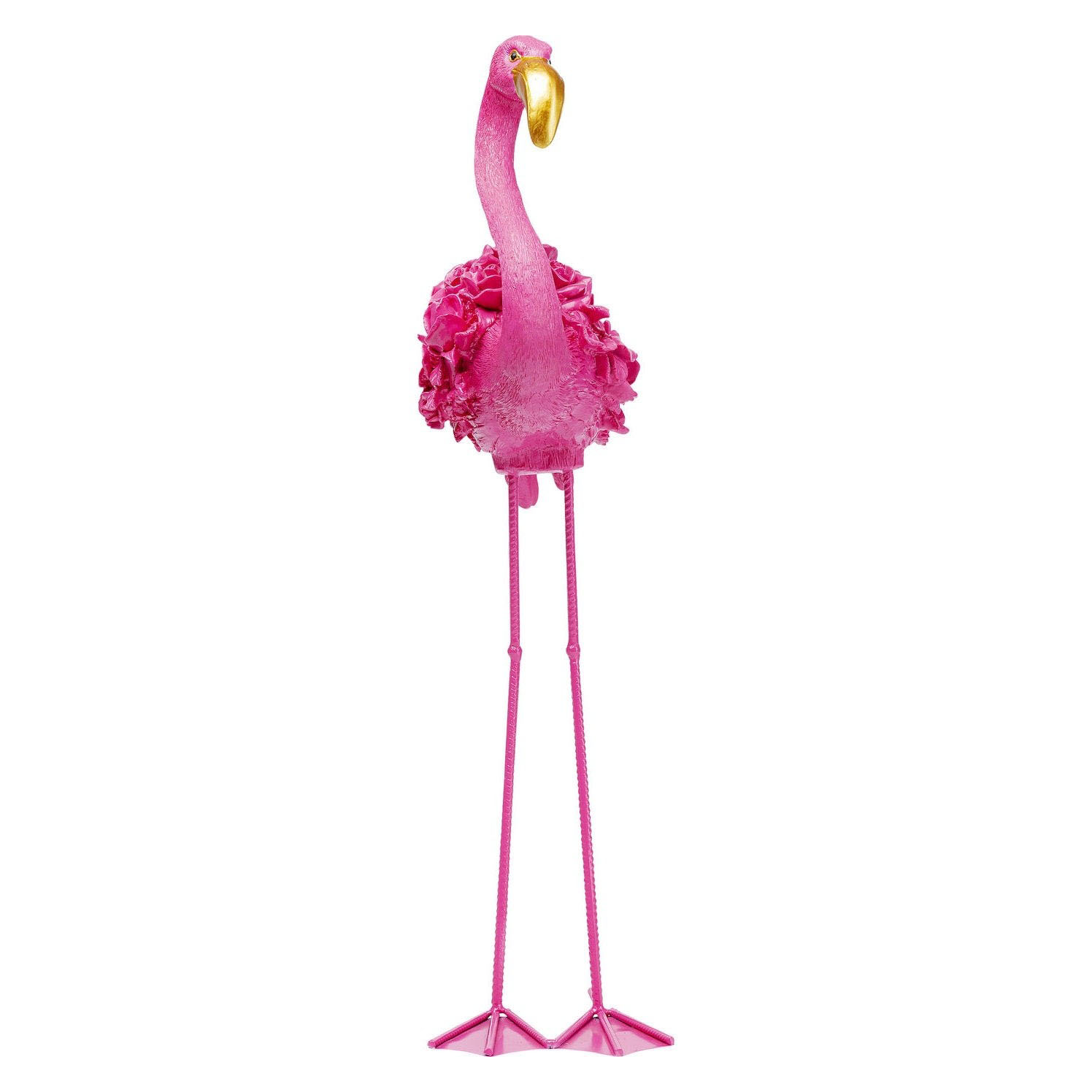Kare Design Flamingo Flower Pink Figur - Pink Polyresin (H:75Cm)