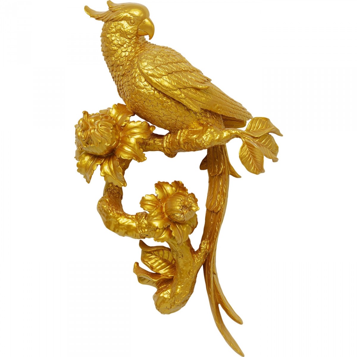 Kare Design Parrot Gold Vægdekoration - Guld Polyresin Boligtilbehør