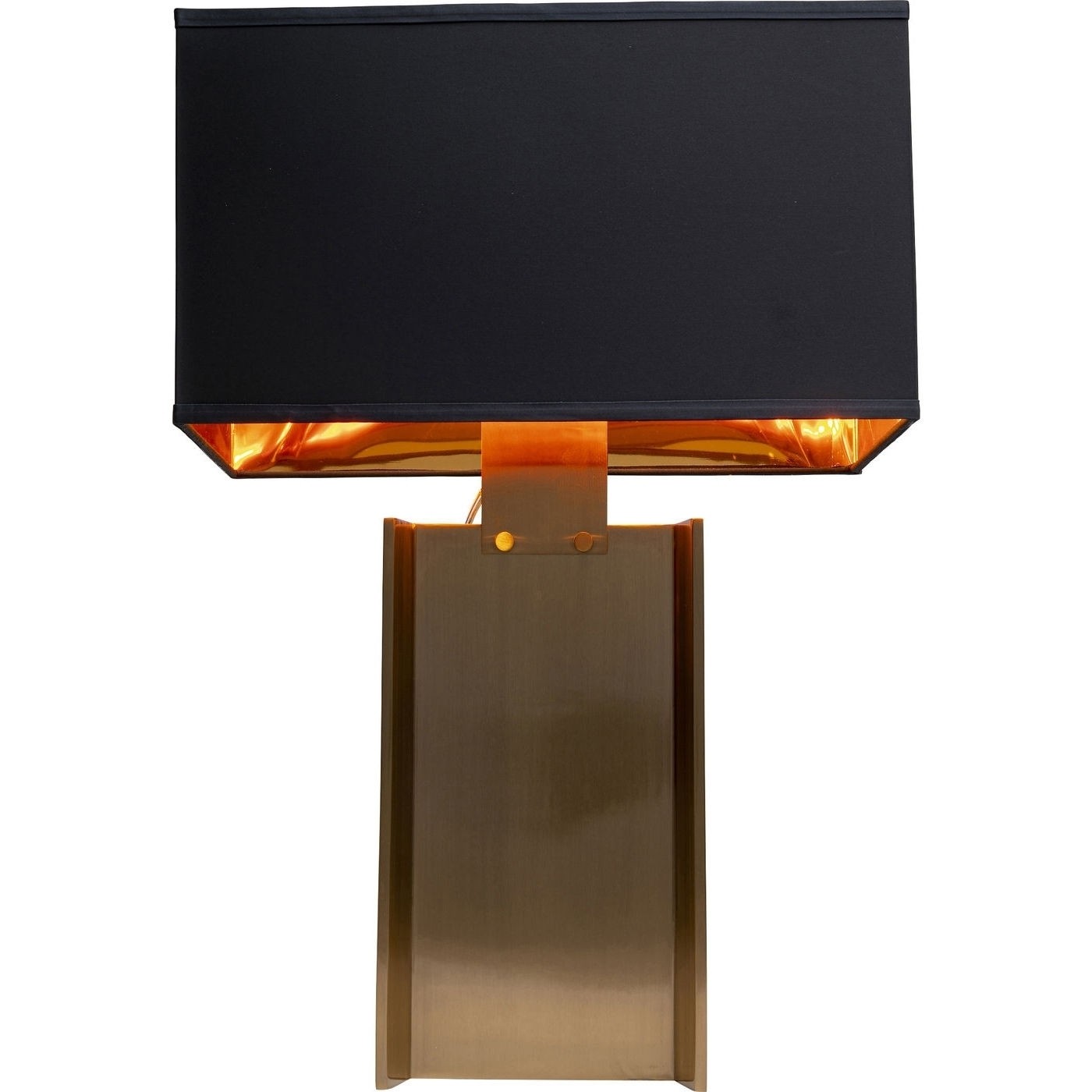 Kare Design Jazz Bordlampe - Polyester Og Messing Stål (H:66Cm) Belysning