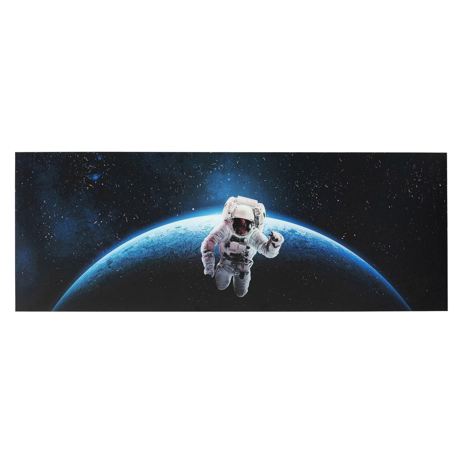 Kare Design Rektangulær Man In Space Billede - Glas Og Multifarvet Plastik (80X240)