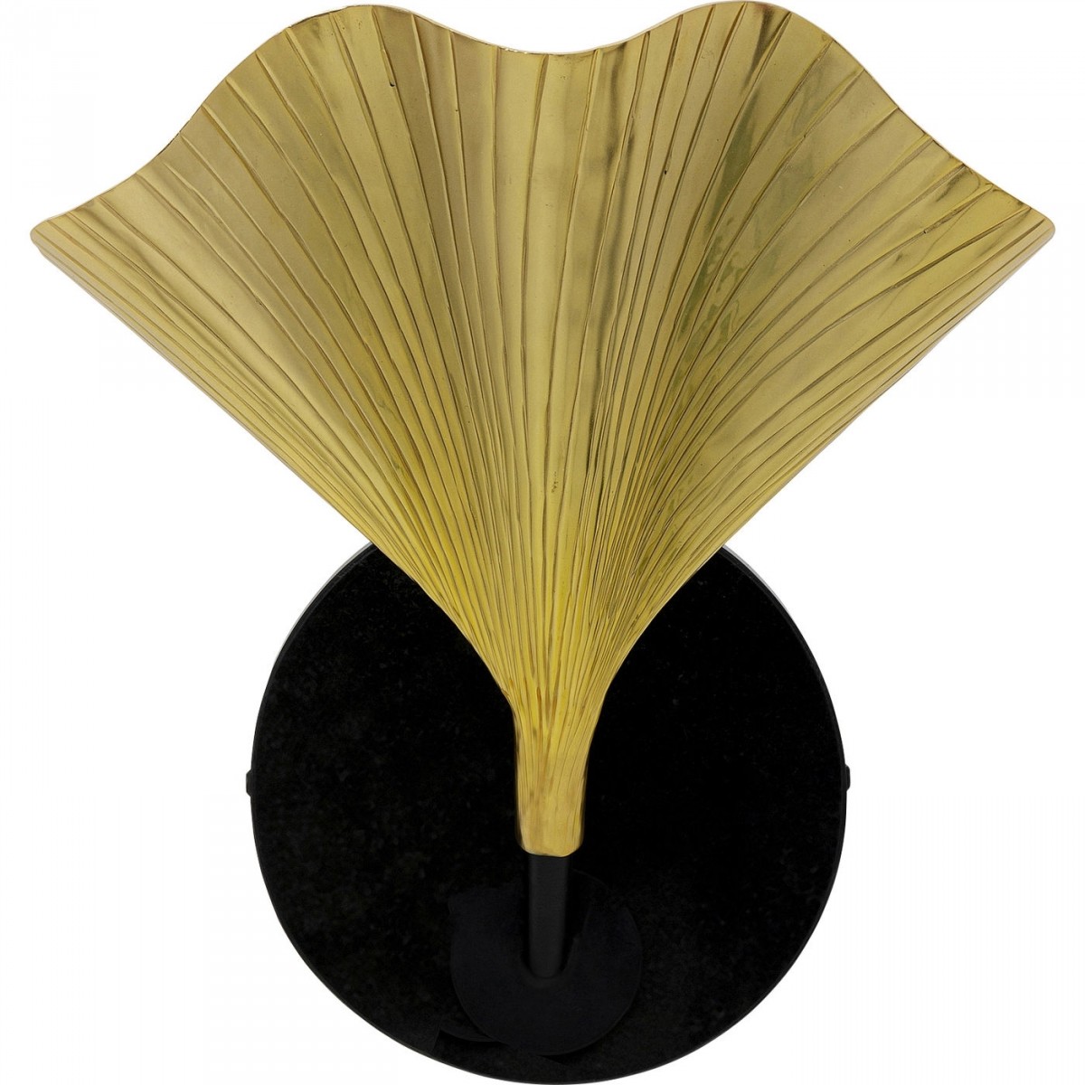 Kare Design Kare Design Ginkgo Uno Væglampe - Guld Aluminium Samt Sort Marmor Og Stål Belysning