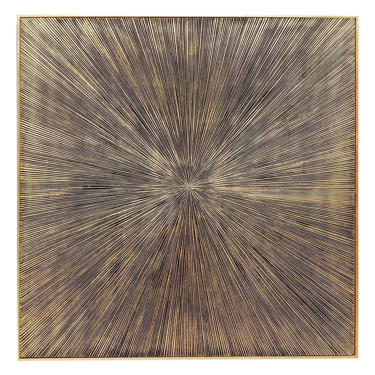 Kare Design Kare Design Kvadratisk Illumino Vægdekoration - Mdf Og Grantræ (120X120) Boligtilbehør