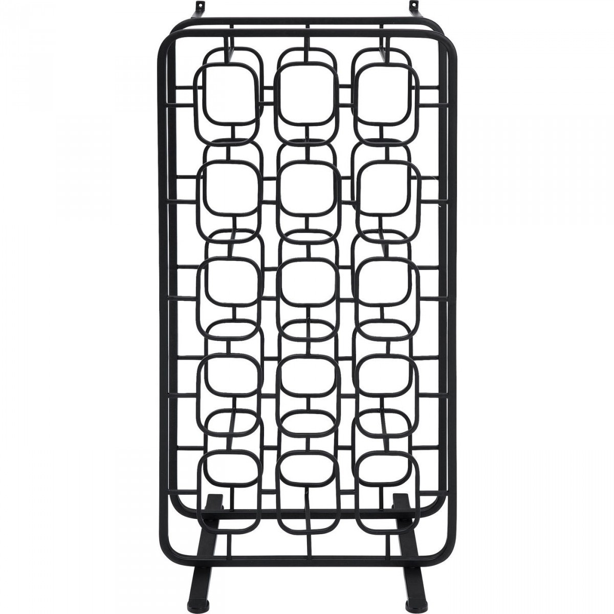 Kare Design Rektangulær Circles Vinreol - Sort Stål (H:103Cm) Dagligstue