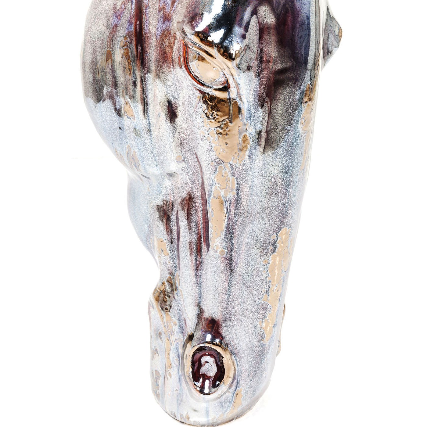Kare Design Horse Head Vase - Multifarvet Stentøj (H 75) Boligtilbehør