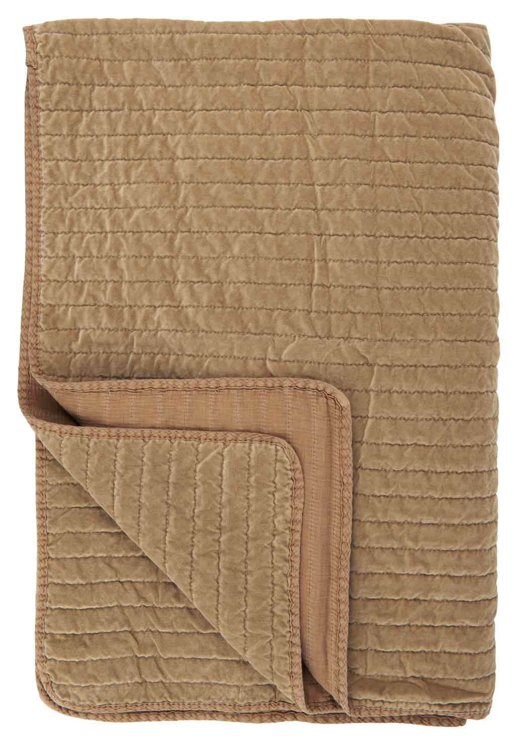 Ib Laursen Ib Laursen Quilt - Cognac Velour (180X130) Boligtilbehør