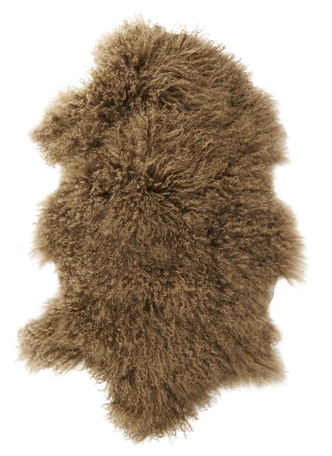 IB LAURSEN tibetansk lammeskind - cognac lammeskind, asymmetrisk (90x50cm) Billede af IB LAURSEN tibetansk lammeskind - cognac lammeskind, asymmetrisk (90x50cm)