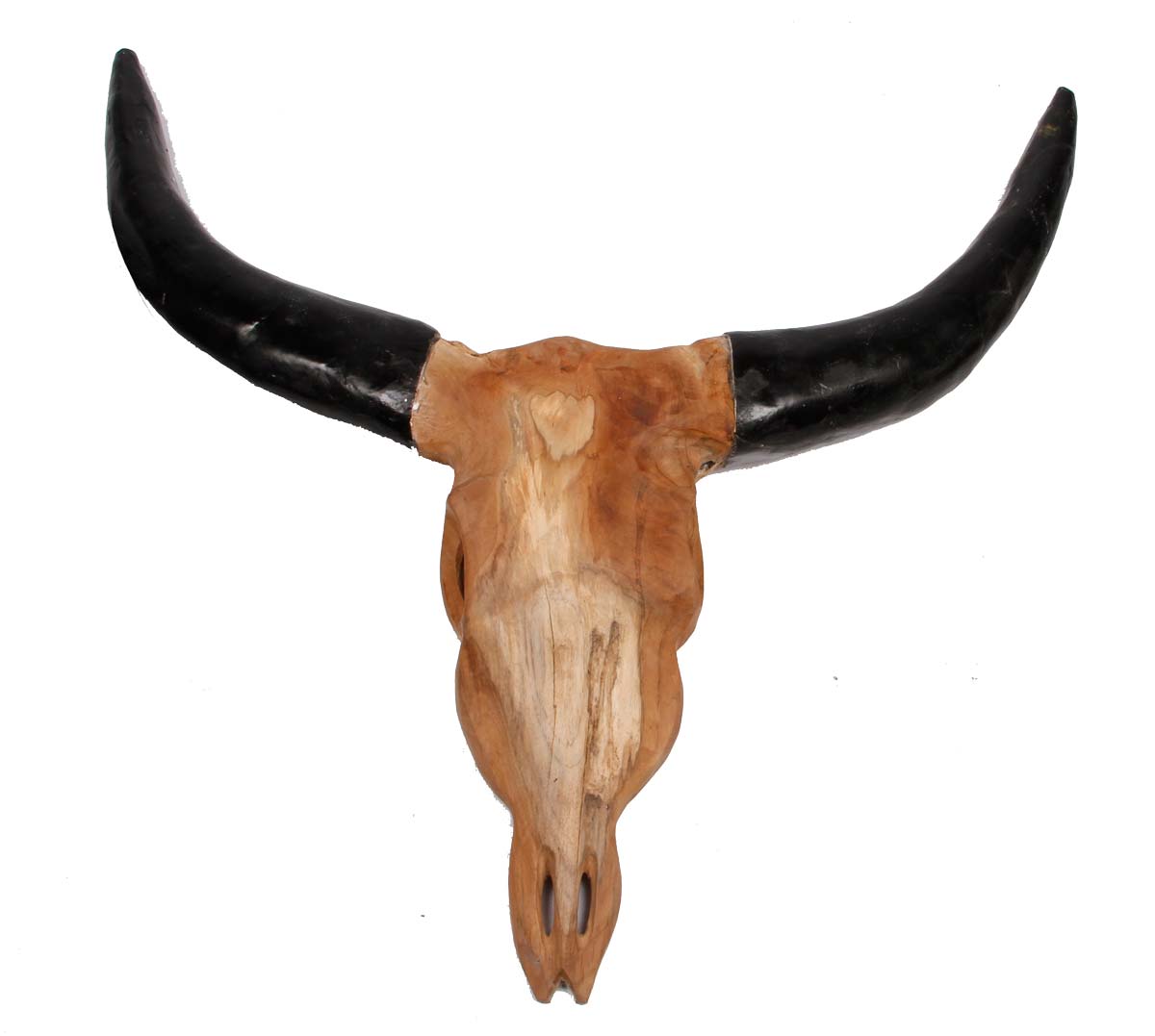Preform Preform Buffalo Hoved - Teak Træ, M. Sorte Horn Boligtilbehør