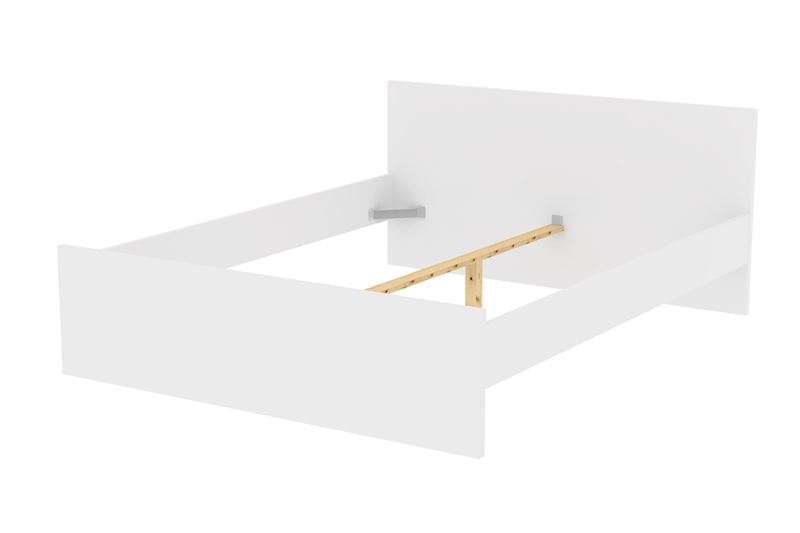 160 cm mary sengeramme hvid højglans seng i 160 x 200 cm Hvid sengeramme