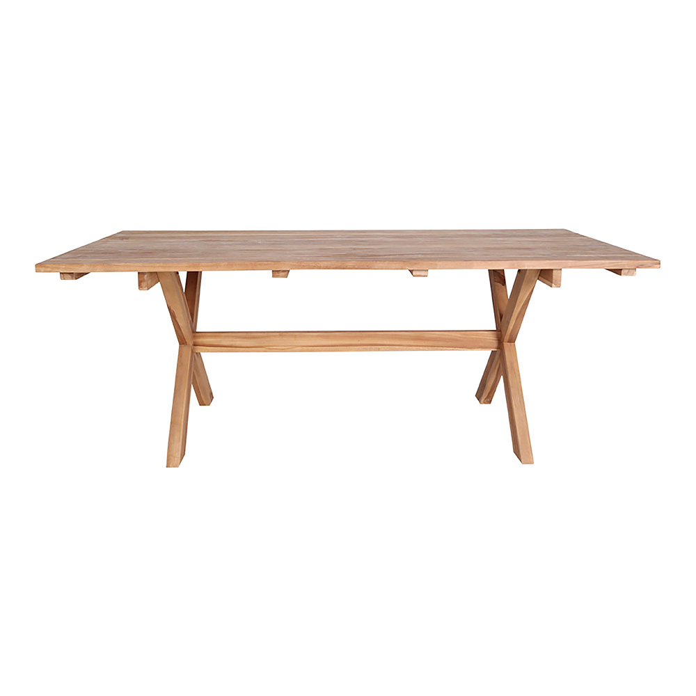 HOUSE NORDIC Murcia spisebord med krydsben natur genbrugs HOUSE NORDIC Murcia spisebord med krydsben natur genbrugs