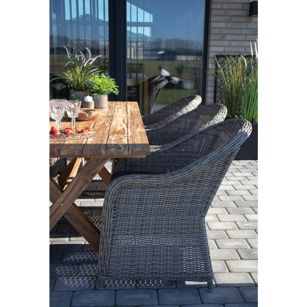 HOUSE NORDIC Murcia spisebord med krydsben natur genbrugs HOUSE NORDIC Murcia spisebord med krydsben natur genbrugs