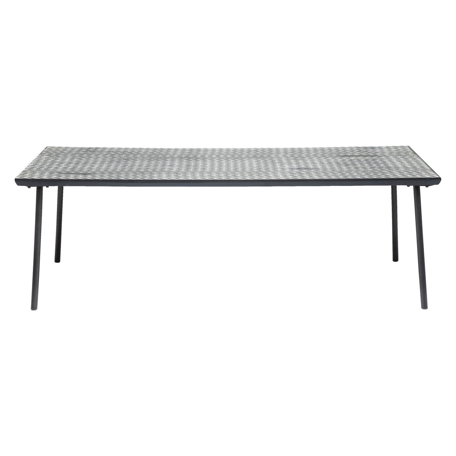 Kare Design Rektangulær Thekla Sofabord - Hvid Og Sort Mdf Samt Stål (140X70) Dagligstue