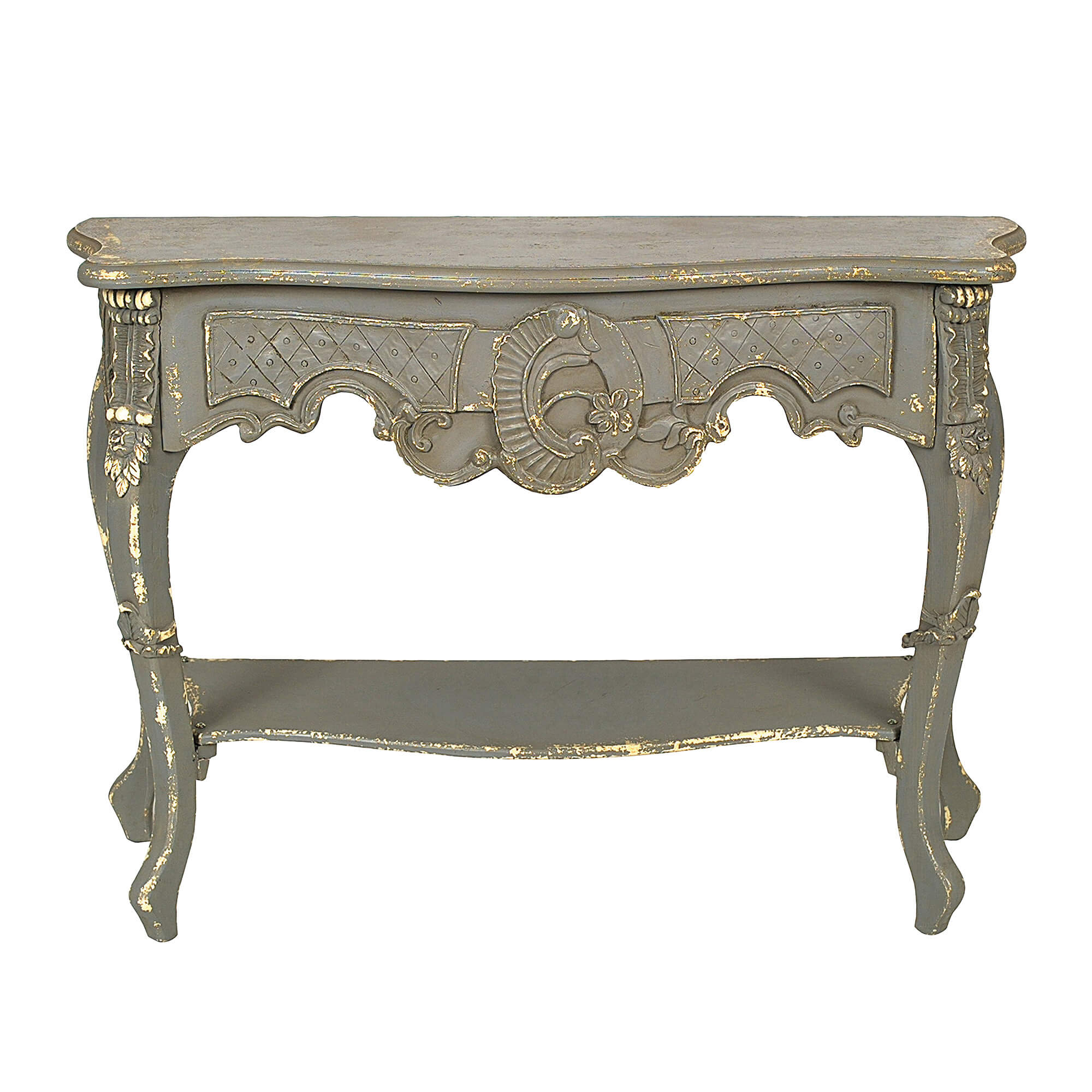 Creative Collection Chateau Konsolbord - Grå Mdf/Fyrretræ, M. 1 Hylde Entré