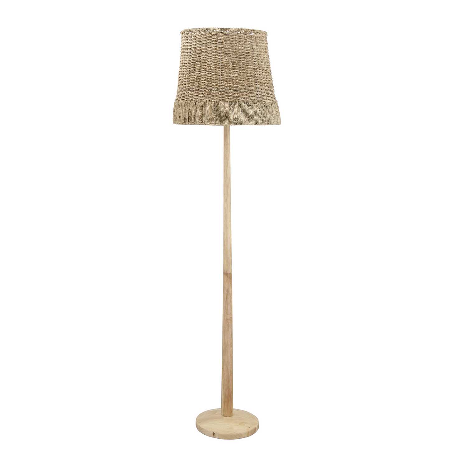 Creative Collection Gulvlampe - Natur Rattan Og Gummitræ