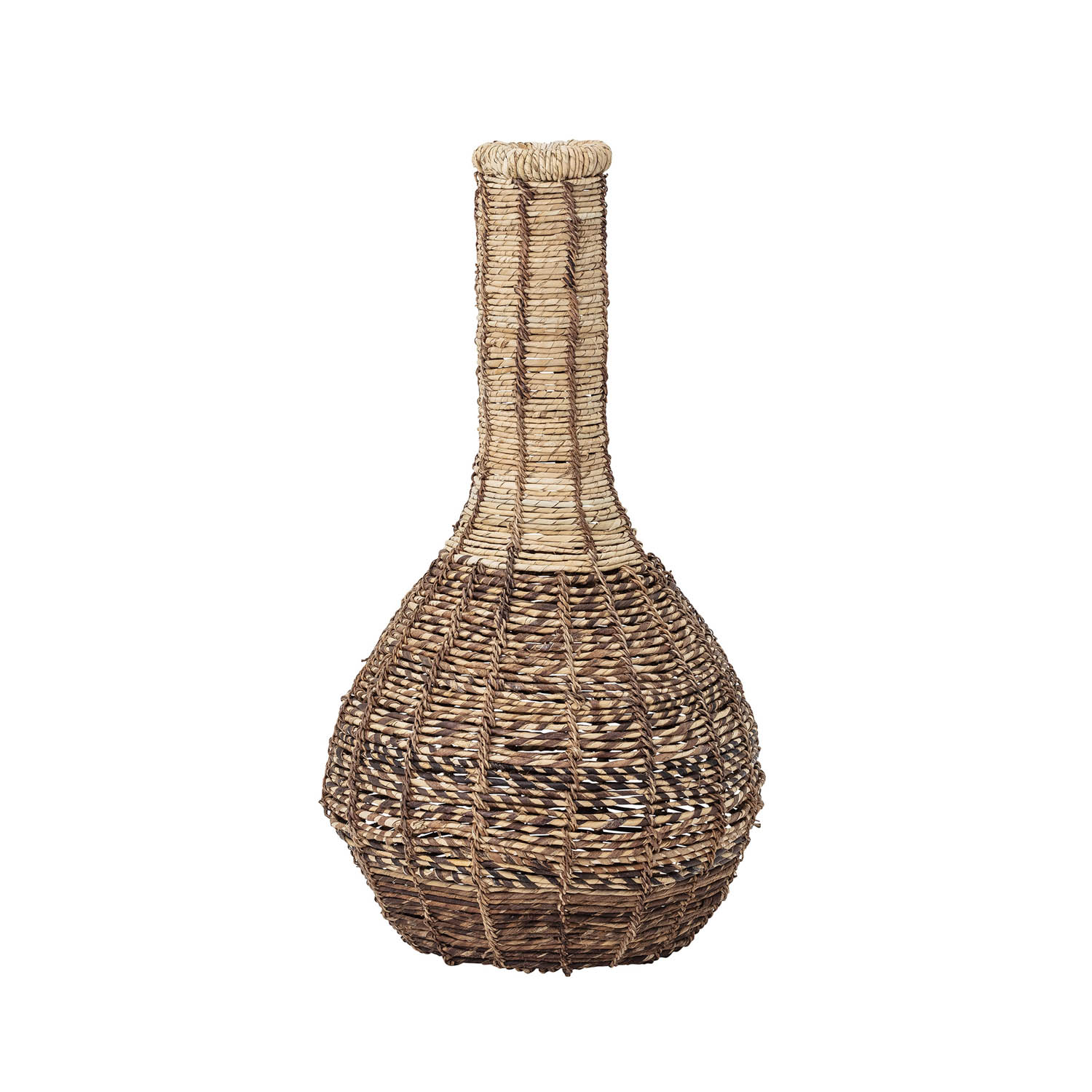 Creative Collection Creative Collection Rund Dekorationskurv - Natur Abaca, Rattan Og Jern (Ø38) Boligtilbehør