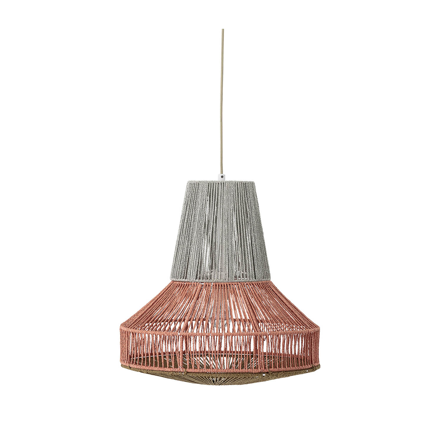 Creative Collection Rund Loftlampe - Multifarvet Bomuld (Ø45)