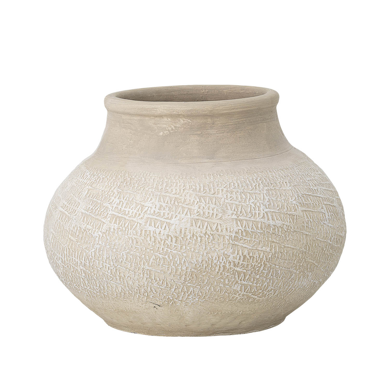 Creative Collection Rund Dekorationsurtepotte - Natur Terrakotta (Ø52) Boligtilbehør