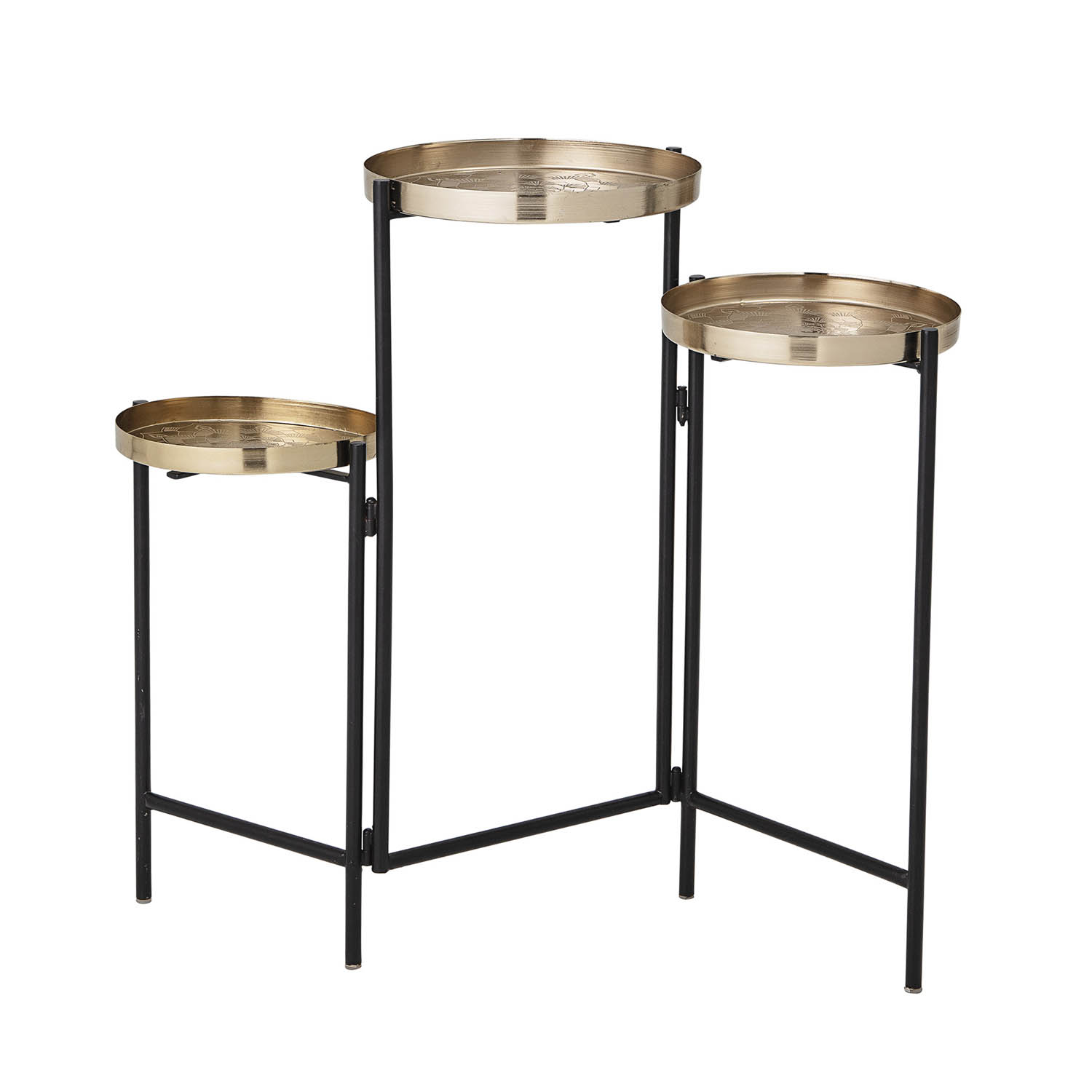 Bloomingville Bloomingville Amie Piedestal - Guld Og Sort Metal Dagligstue