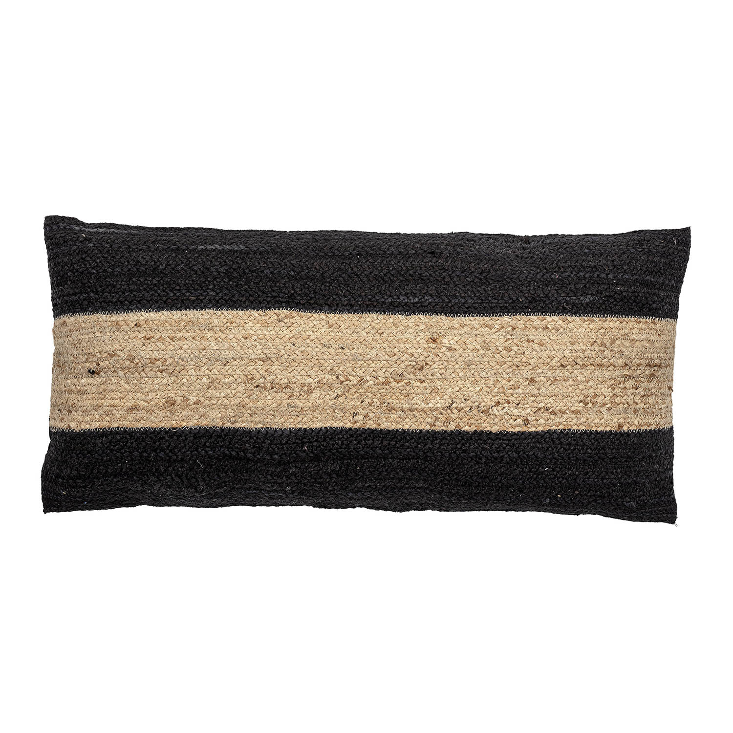 Bloomingville Bloomingville Pude - Sort Jute (80X40) Boligtilbehør