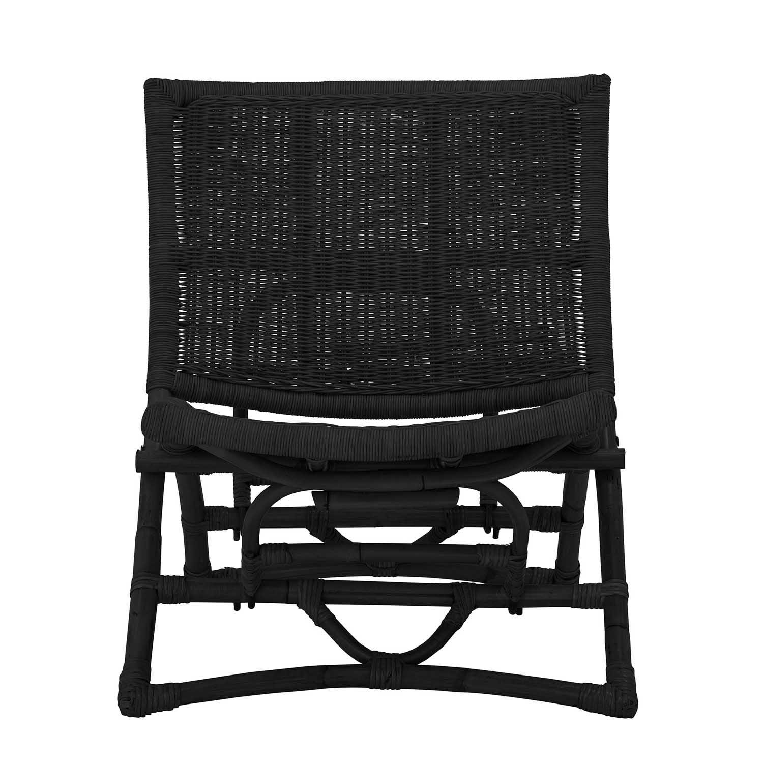 Bloomingville Baz Loungestol, Foldbar - Sort Rattan Dagligstue