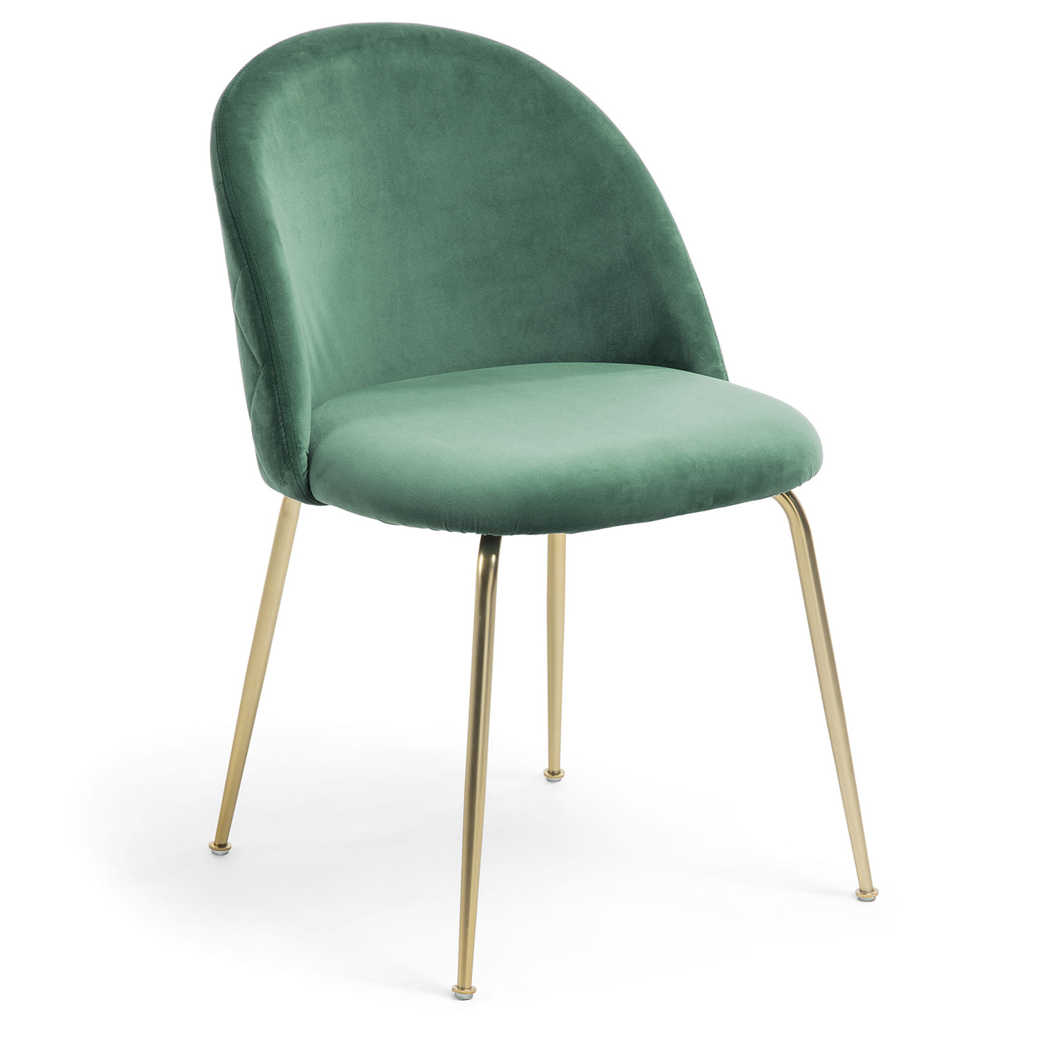 Laforma Laforma Mystere Spisebordsstol - Mørkegrøn Velour Og Guld Stål Spisestue