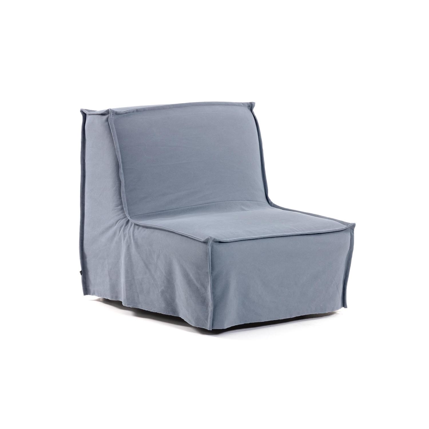 Laforma Lyanna Sovesofa - Blå Stof Og Metal (90X92-195)