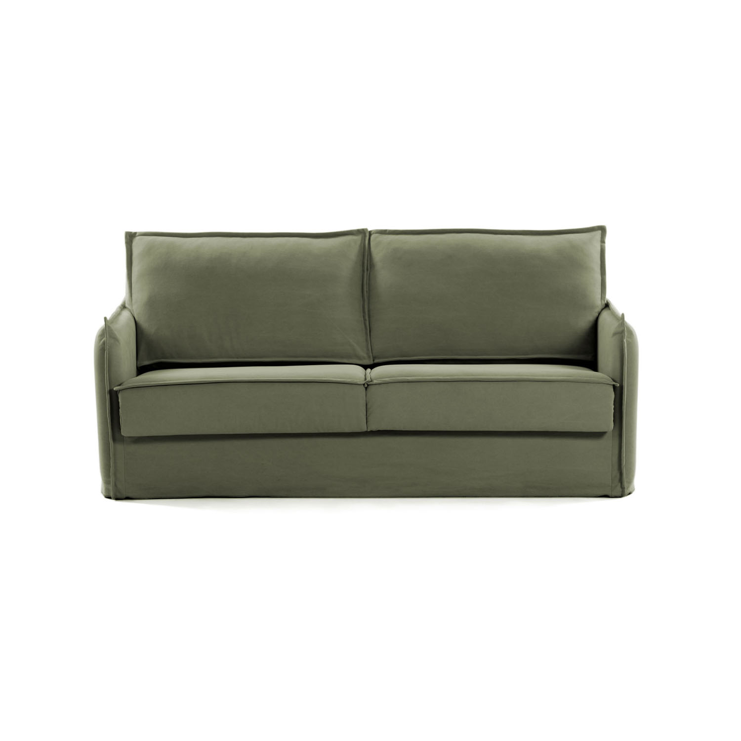 Laforma Samsa Sovesofa - Grøn Stof Og Metal (182X95-220)