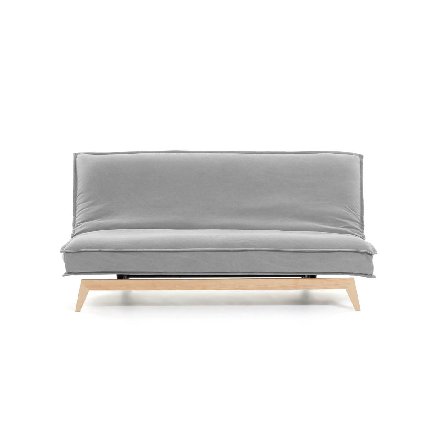 Laforma Eveline Sovesofa - Lysegrå Stof, Træ Og Metal