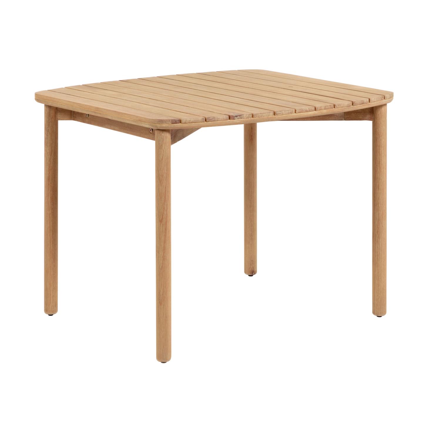 Laforma Kvadratisk Sheryl Havebord - Natur Eukalyptustræ (90X90) Havemøbler