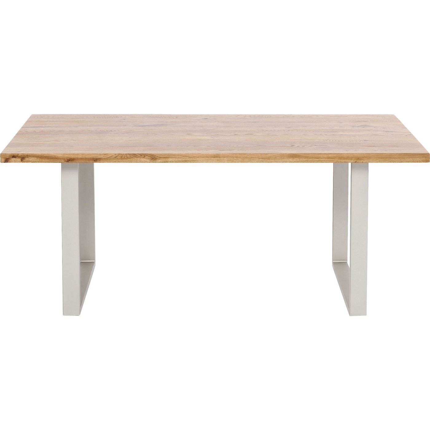Kare Design Kare Design Rektangulær Jackie Oak Silver Spisebord - Natur Egetræ Og Sølv Stål (160X80) Spisestue