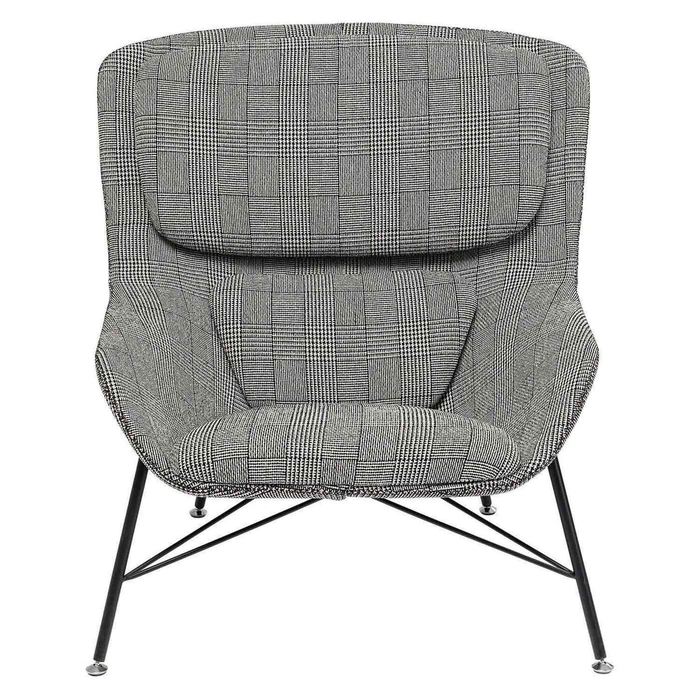 Kare Design Arena Lænestol, M. Armlæn - Polyester Og Stål Dagligstue