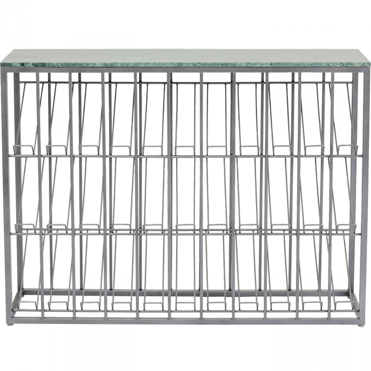 Kare Design Kare Design Rektangulær Vinoteca Vinreol - Grøn Marmor Og Stål (H:120Cm) Dagligstue