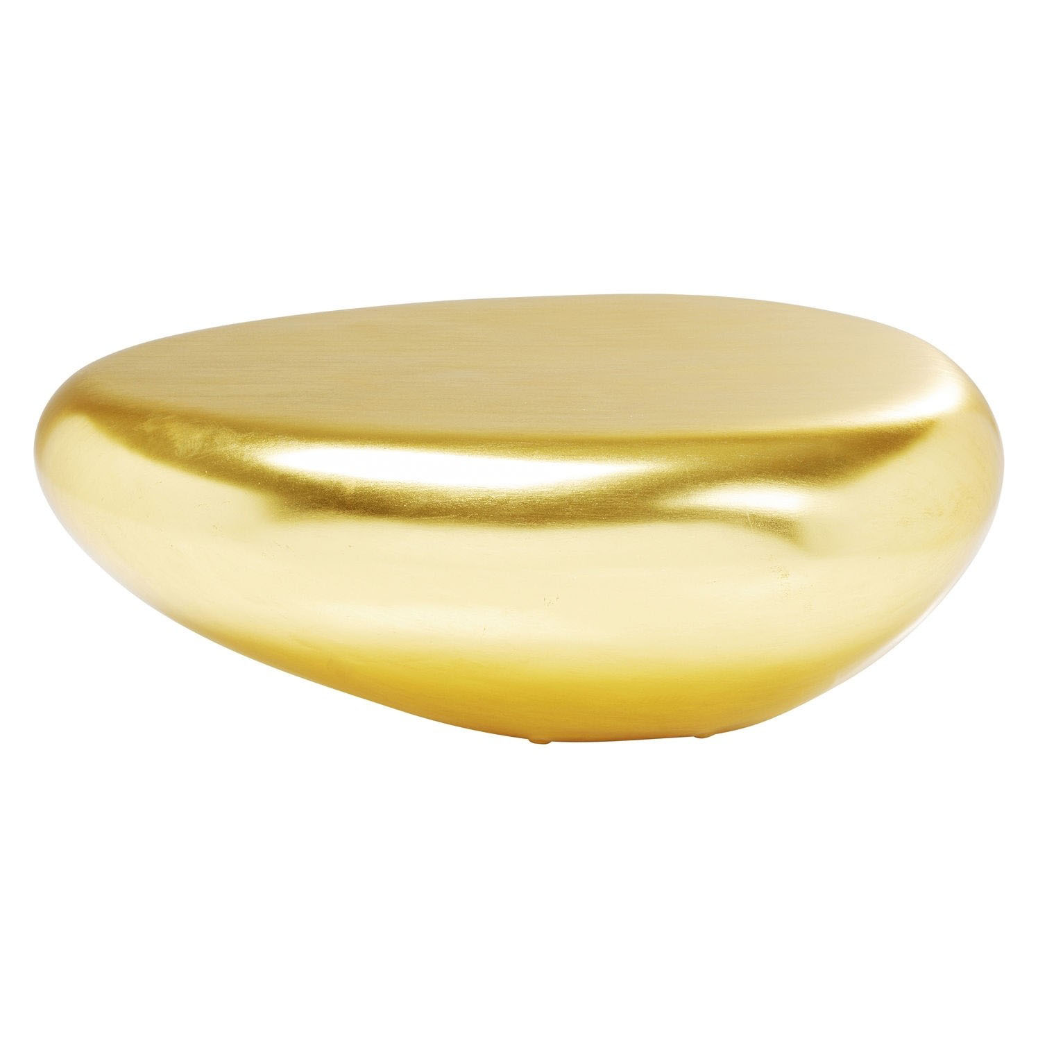 Kare Design Pebble Gold Sofabord - Guld Glasfiber (122X96) Dagligstue
