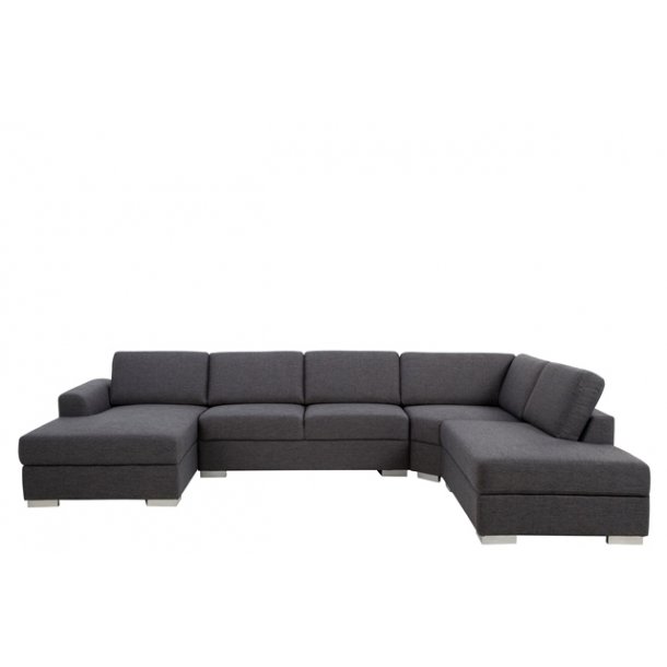 Hjørnesofa i læder og stof fri fragt. se hjørnesofaer :) Hjørnesofa læder
