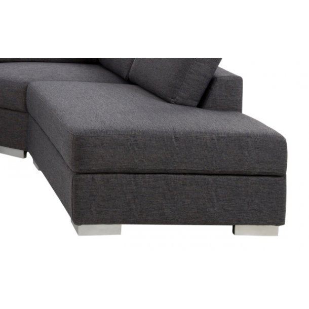 Kæmpe stor hjørnesofa grå adelanto sofa med chaiselong Stor sofa med chaiselong