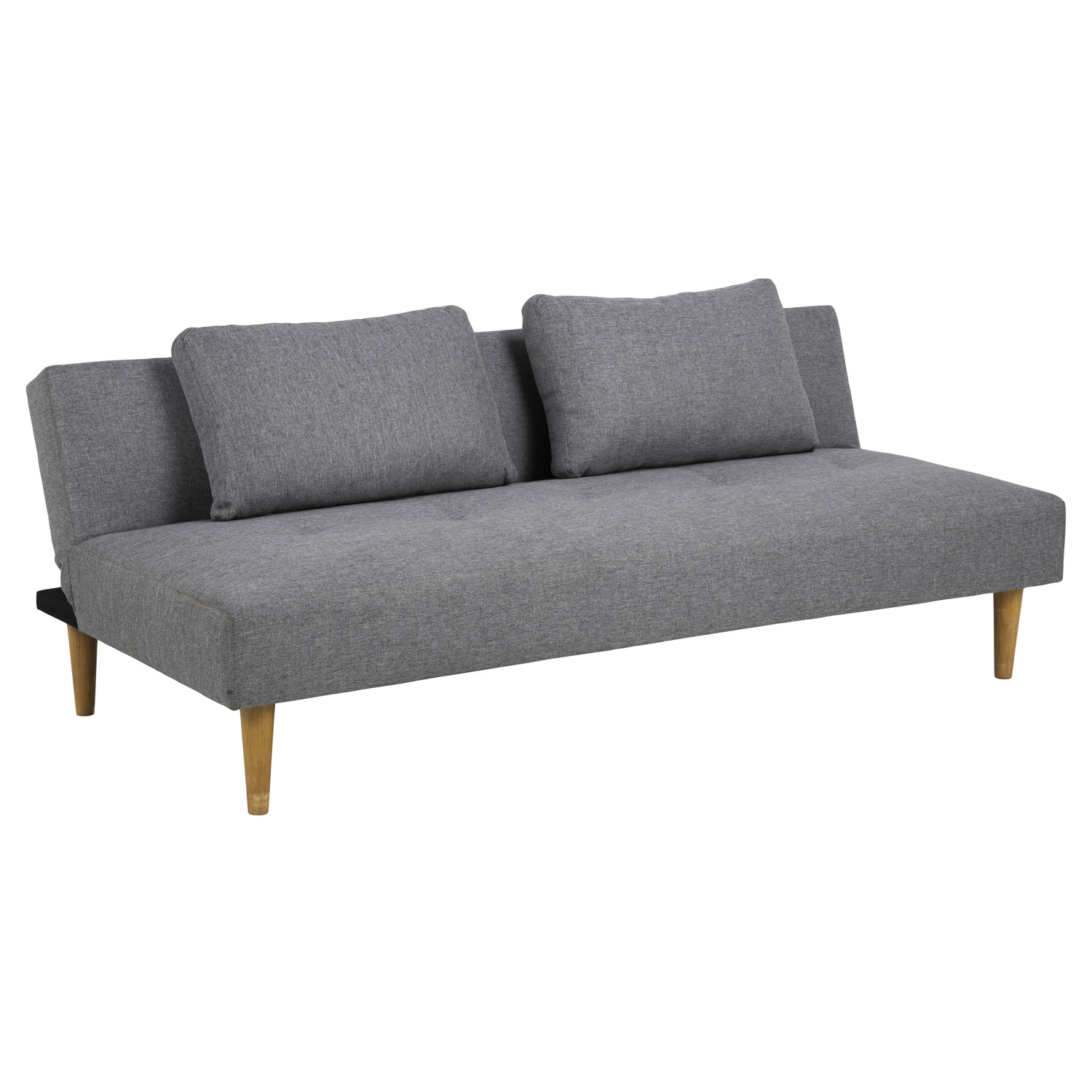 Act Nordic Act Nordic Lucca Sovesofa, M. 2 Puder - Lysegrå Polyester Og Gummitræ Dagligstue