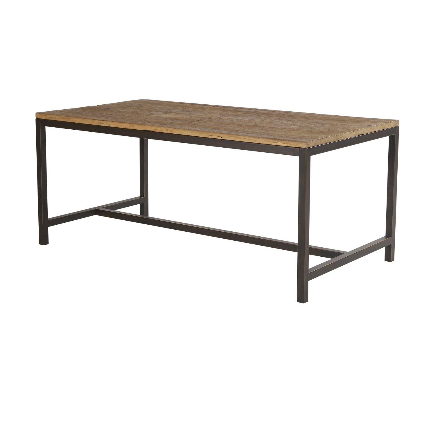 Act Nordic Act Nordic Vintage Spisebord - Vokset Genbrugs Elm Og Antik Metal (180X90) Spisestue