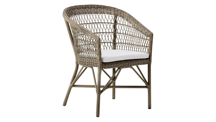 Sika Design Sika Design Emma Havestol - Flettet Artfibre Inkl. Hynde Havemøbler