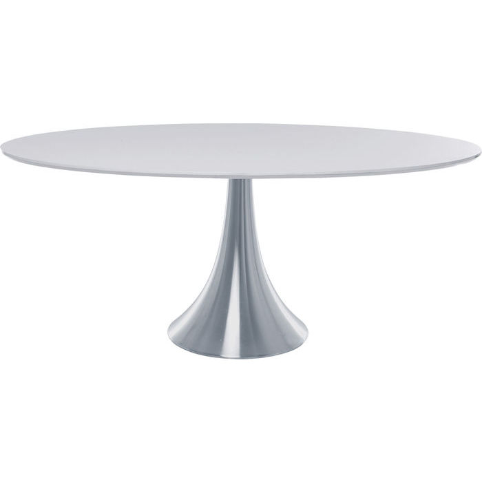 Kare Design Possibilita Spisebord - Grå Mdf M. Aluminium Ben, Ovalt Kare Design