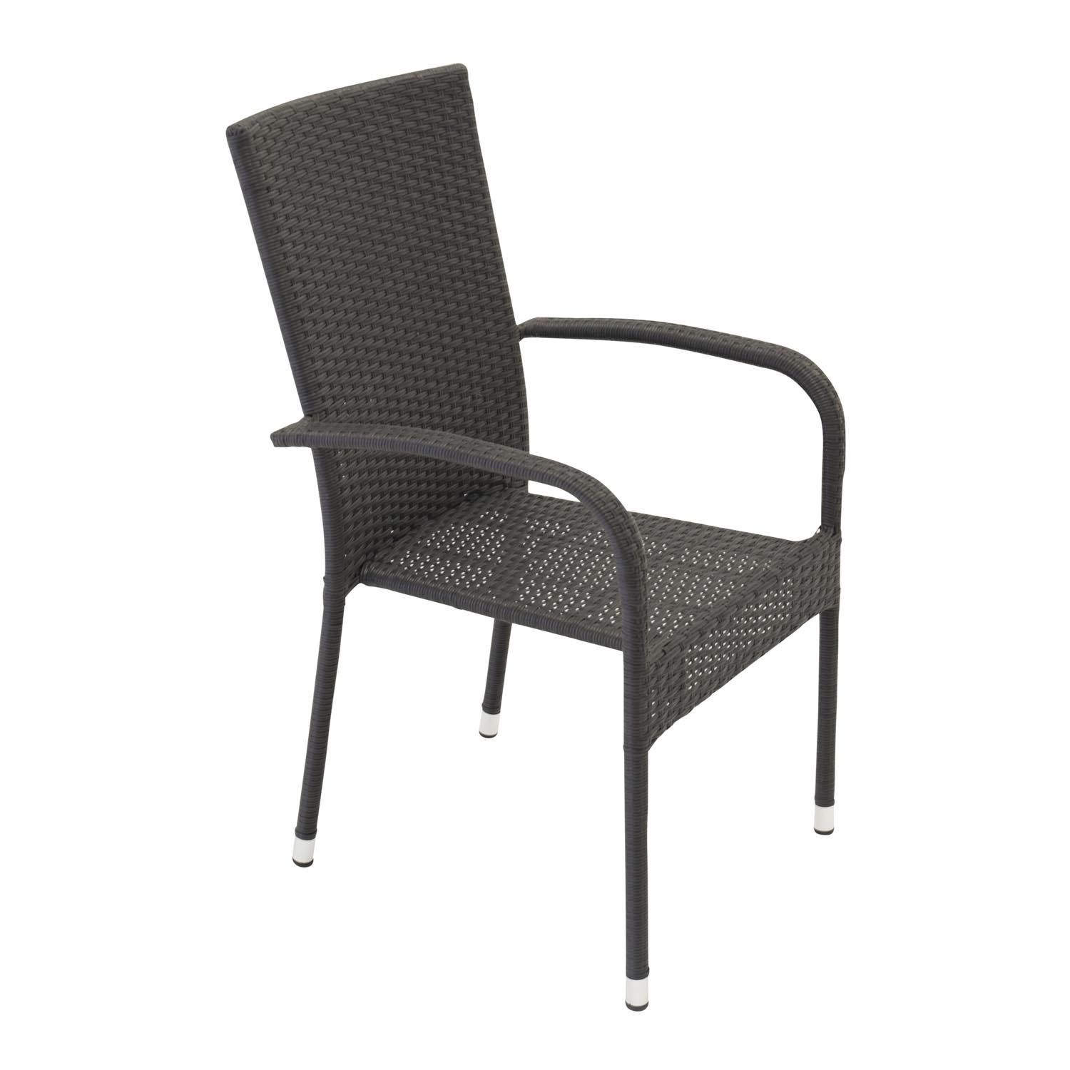 Venture Design Anna Havestol M. Armlæn - Sort Rattan Og Stål