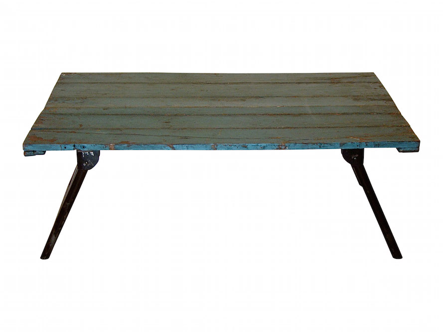 Själsö Nordic, SJÄLSÖ NORDIC Original sofabord - blågrå genbrugstræ Billede af Själsö Nordic, SJÄLSÖ NORDIC Original sofabord - blågrå genbrugstræ