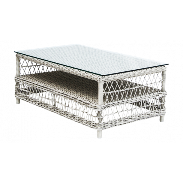 Sika design hazel havebord m/glasplade vintage hvid borde og ... Hjemmelavet havebord