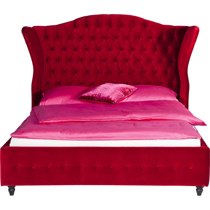 Kare Design Kare Design Bed City Sengeramme - Rødt Stof, 180X200 Kare Design