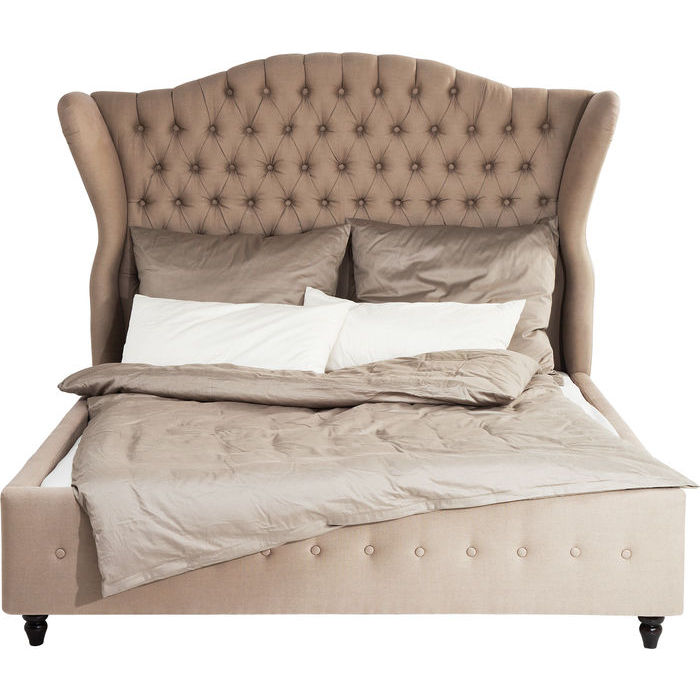Kare Design Bed City Sengeramme - Sand Stof, 160X200 Kare Design